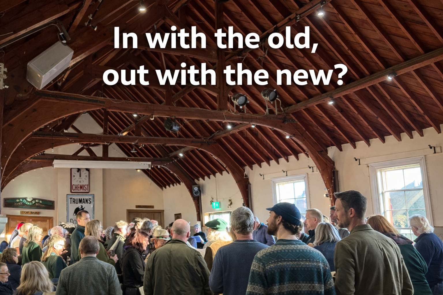 People heartily singing together in a community space